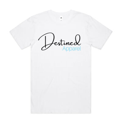 Destined Mens Block T White Thumbnail